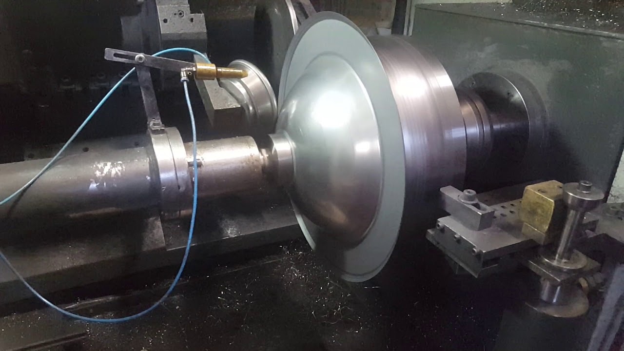 Torneria de repusaje Jose Macri e Hijos Repusaje en CNC de media esfera de hierroMetal Spinning Lath