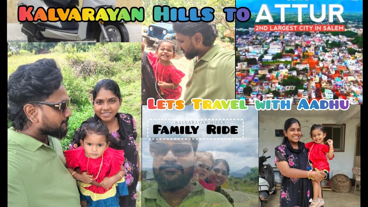 Kalvarayan Hills to Attur | Mountain Vlog | Family Travel   @AadhuWithDadhu| Anniversary Surprise