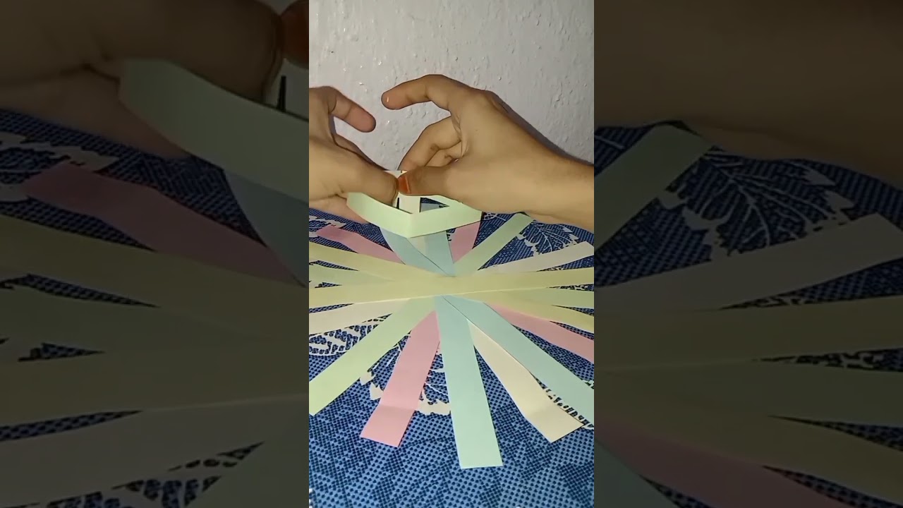 diy paper strips basket 🧺 