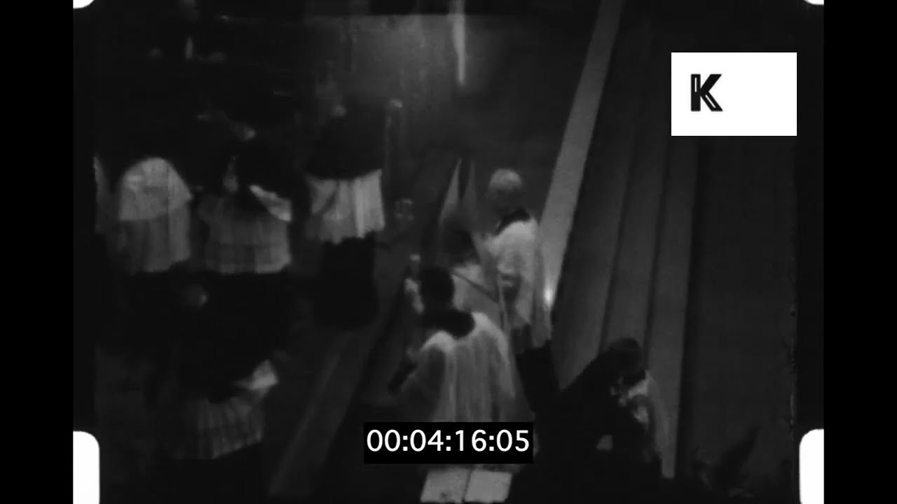 1930s Canada, Church Procession, Home Movies, 16mm