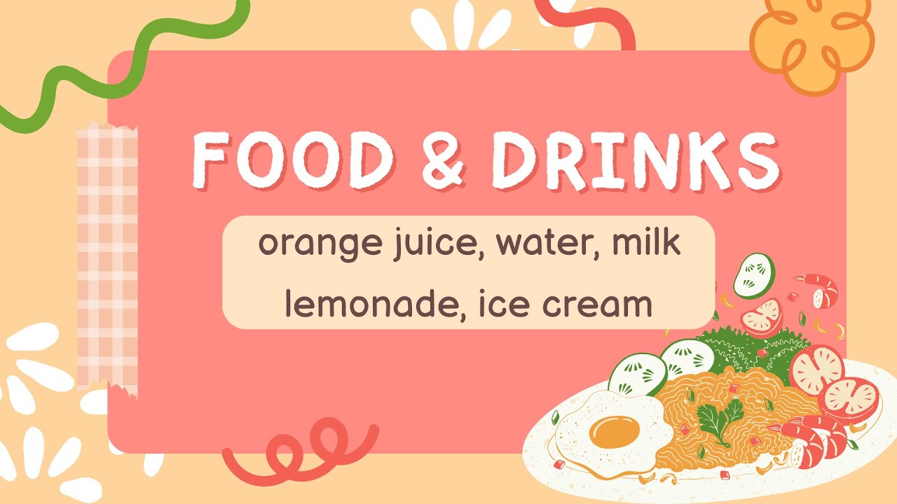 Pre Starter Grade 1 - Topic: FOOD & DRINKS 4