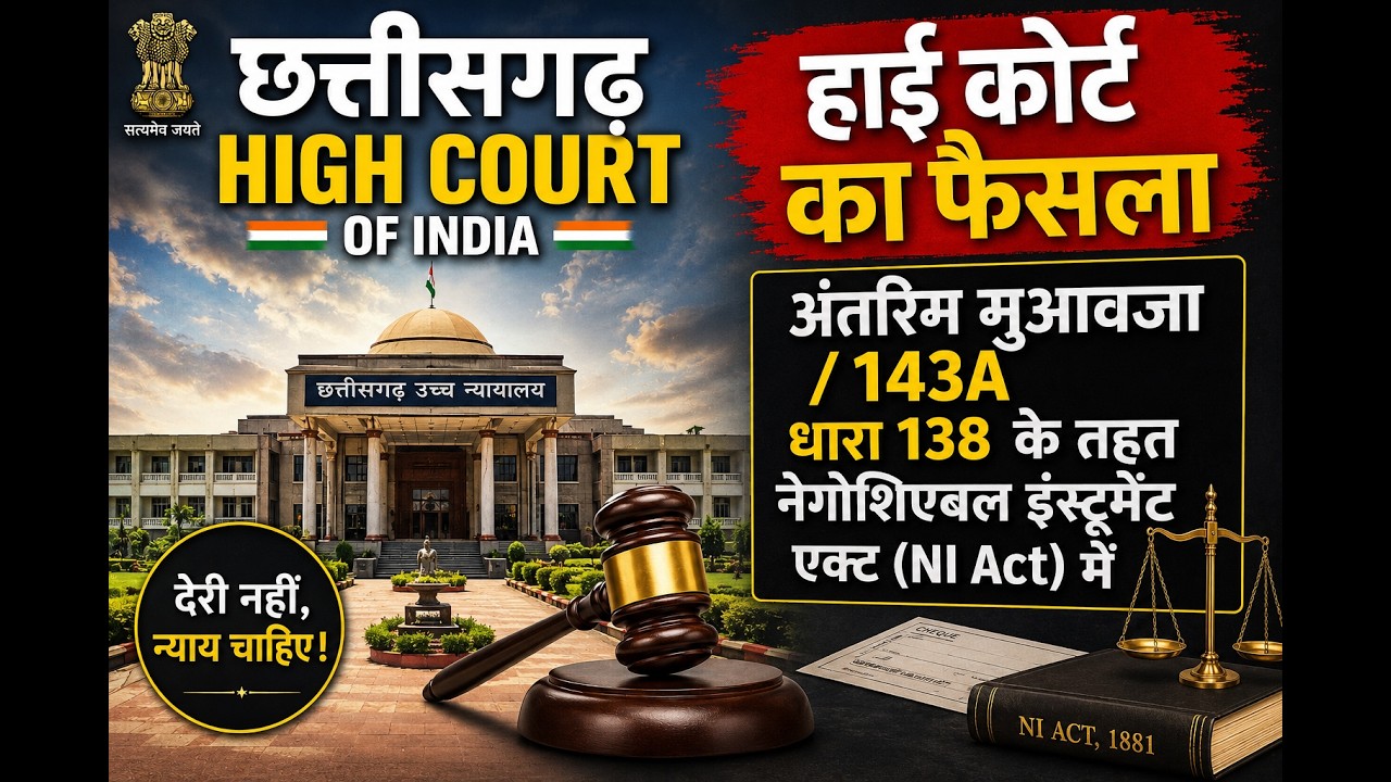 High Court Judgement on Interim Compensation / 143A of U/s 138 of NI Act