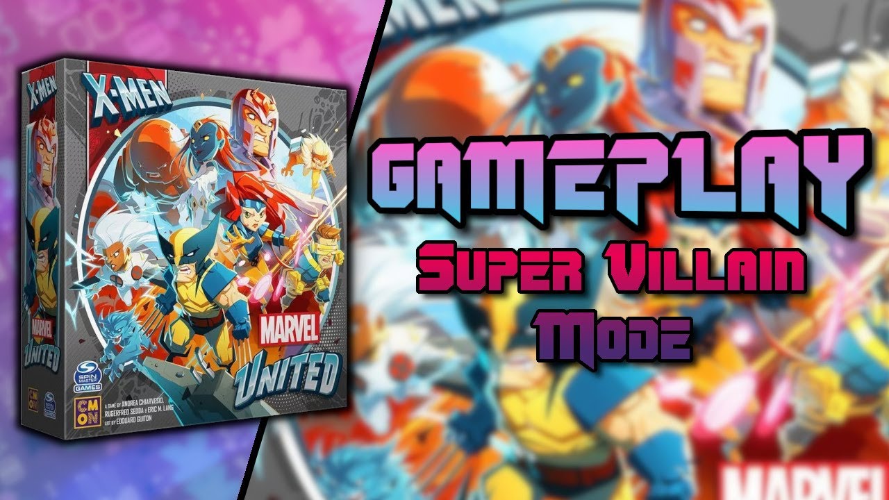 Marvel United X-Men Supervillain Mode Gameplay | CMON and Spin Master Games