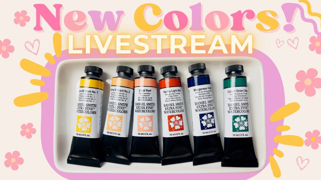 First Look At the NEW 2025 Daniel Smith Watercolors! LIVESTREAM