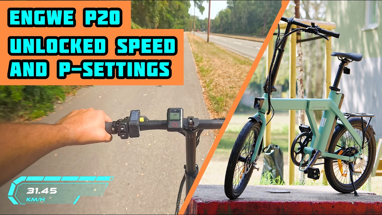 Engwe P20 - ako odblokovať displej a rýchlosť až na 32km/h? | sleduj tento tutorial!!
