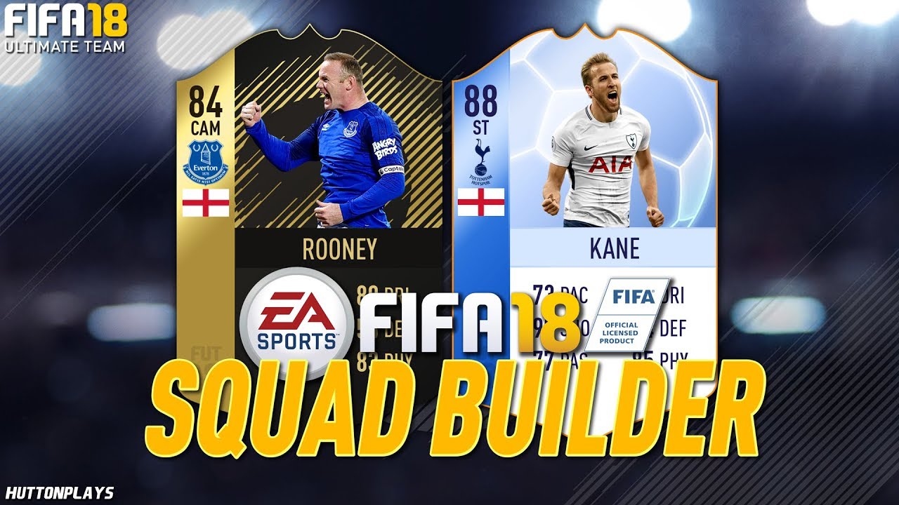 FIFA 18 Squad Builder - INSANE SHOOTING! SO MUCH POWER! w/ IF Rooney + TOTGS Kane!