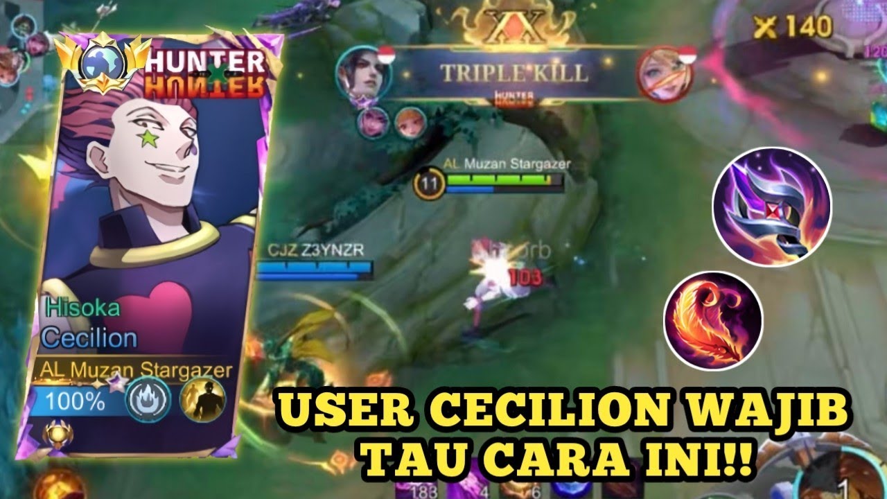 RAHASIA SOLO RANK WINSTREAK PAKAI CECILION!! | BUILD CECILION TERSAKIT 2025 |MOBILE LEGENDS