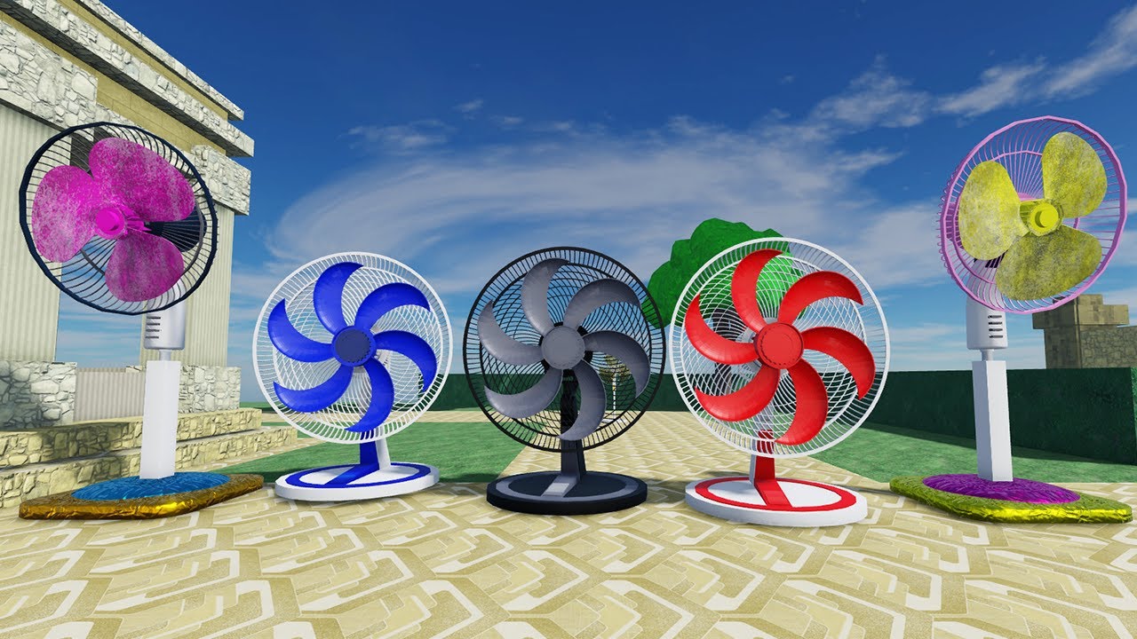 Stand Fan, Wall Fan Stand, Desk Fan Video - 3 Kipas Angin Baling baling Kembar Beda Warna