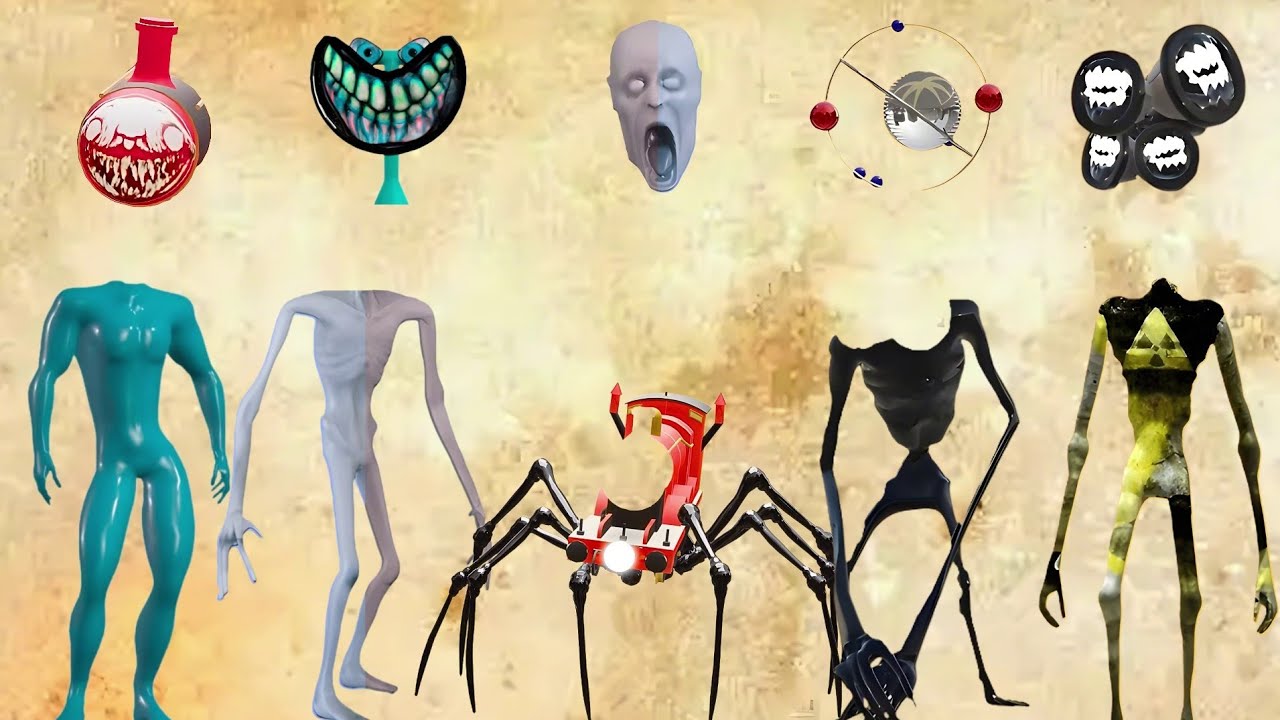 WRONG HEADS SIREN HEAD POOP, SIREN HEAD HOUSE, SIREN HEAD BRAIN EYE, SIREN HEAD OCTOPUS, SIREN HEAD
