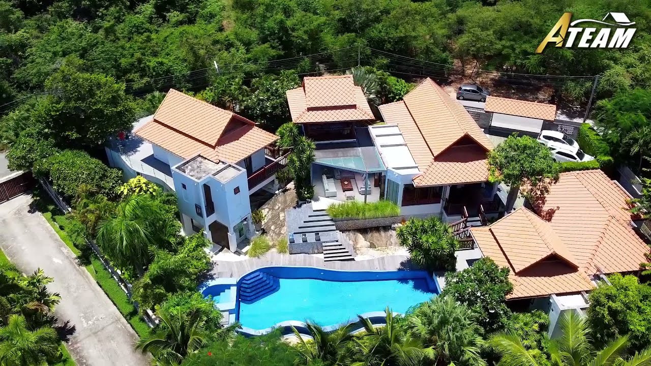 Luxury sea view Villa built on mountain rock (Hua Hin Center)