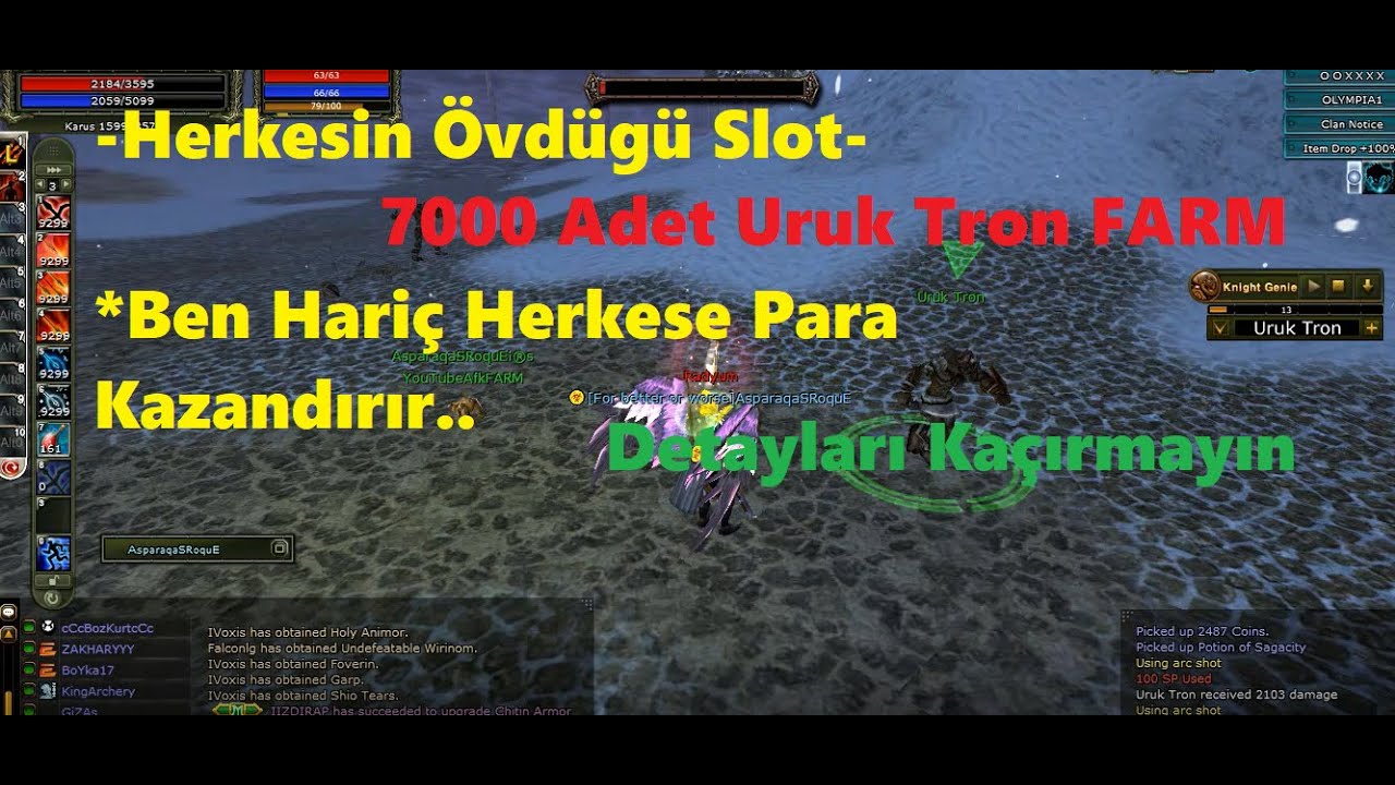 7000 URUK TRON FARM ! Detaylı İzleyin - Herkesin &Ouml;vd&uuml;g&uuml; Slot !