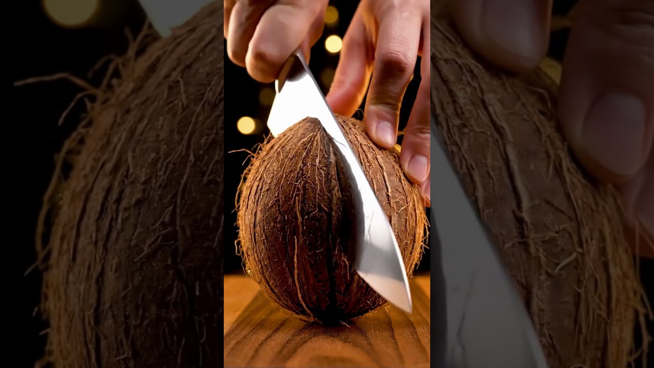 Coconut Slicing With Perfect Sound Design 