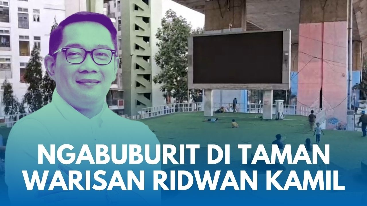 NGABUBURIT MURAH DI Taman Film Warisan Ridwan Kamil yang kini tak Terawat hingga Bau Pesing