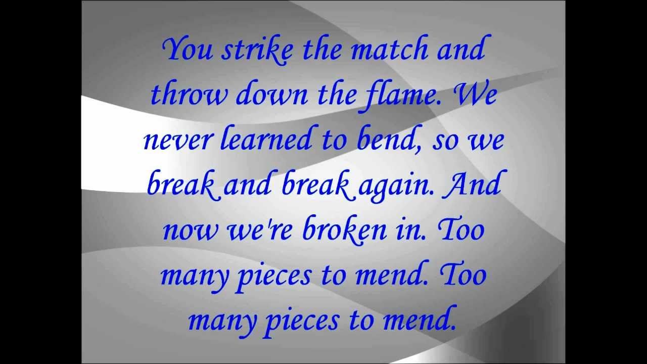 Libby Weaver - Too Many to Mend Lyrics