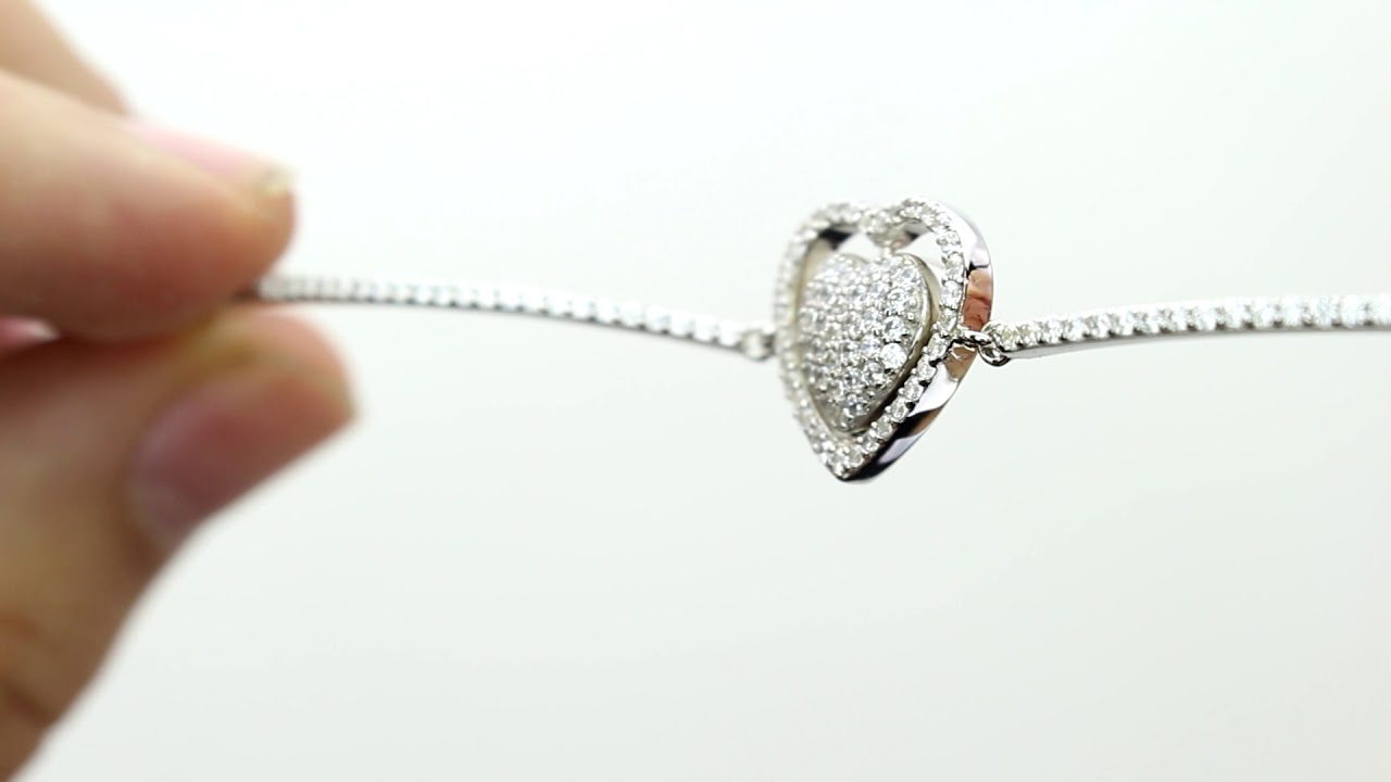 Unboxing NINASUN Wirklich Sch&ouml;nheit 925 Silber Damen Armband Silberarmband mit Swarovski Steinen