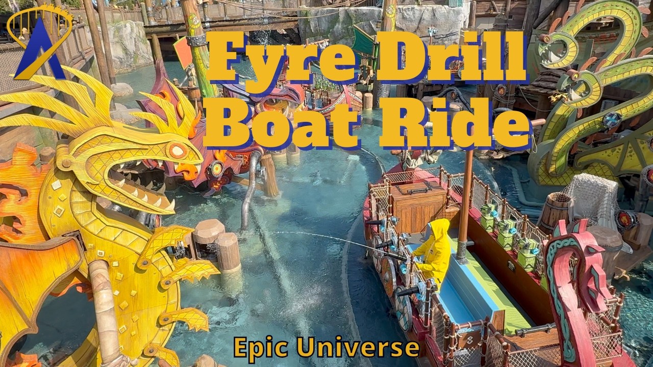 Riding Fyre Drill From How to Train Your Dragon at Epic Universe
