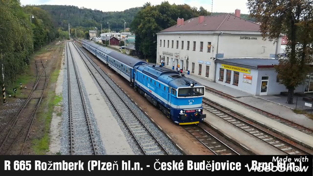 Vlaky Zastávka u Brna 27.9.2019