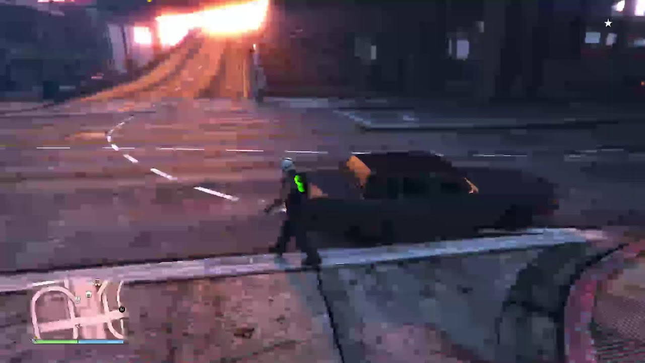 Playing GTA.