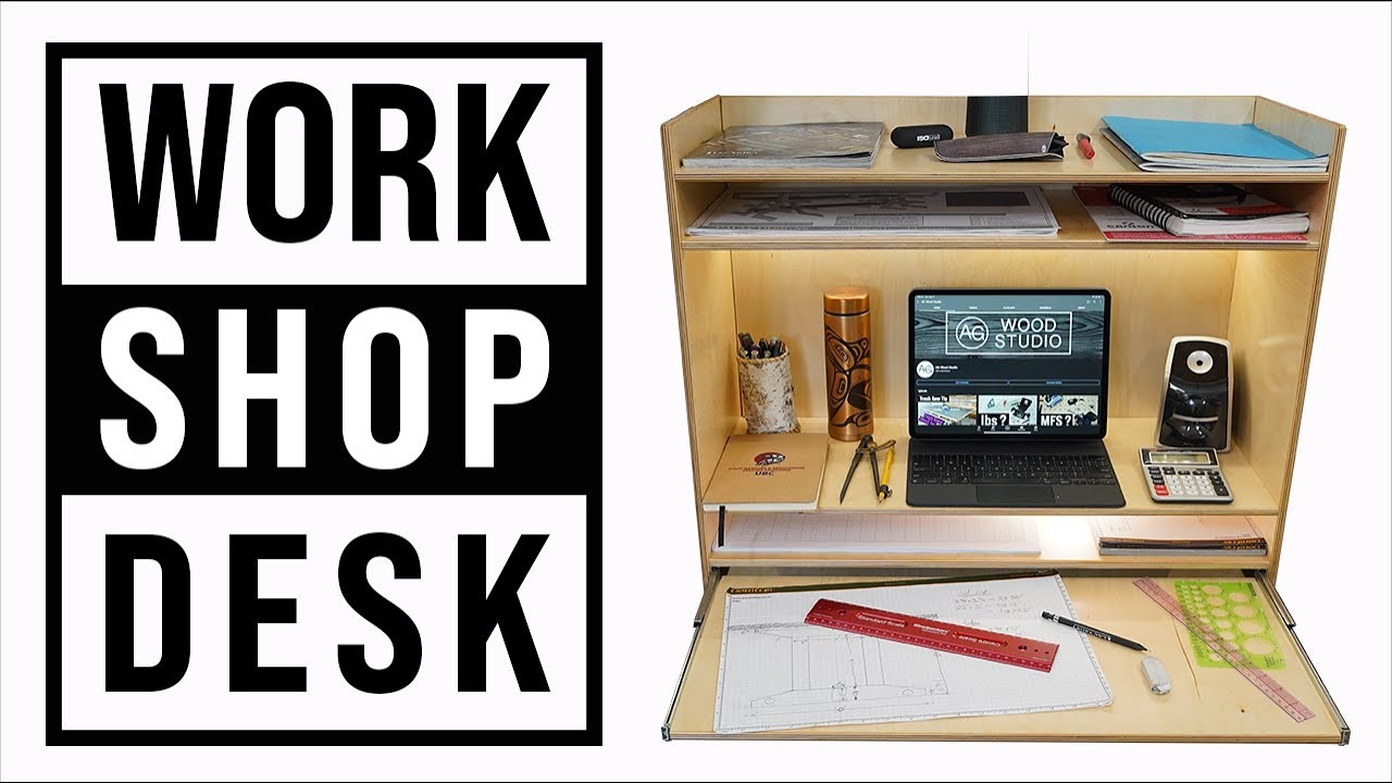 Making a French Cleat Desk to keep your Workshop Organized: Shaper Workstation Project
