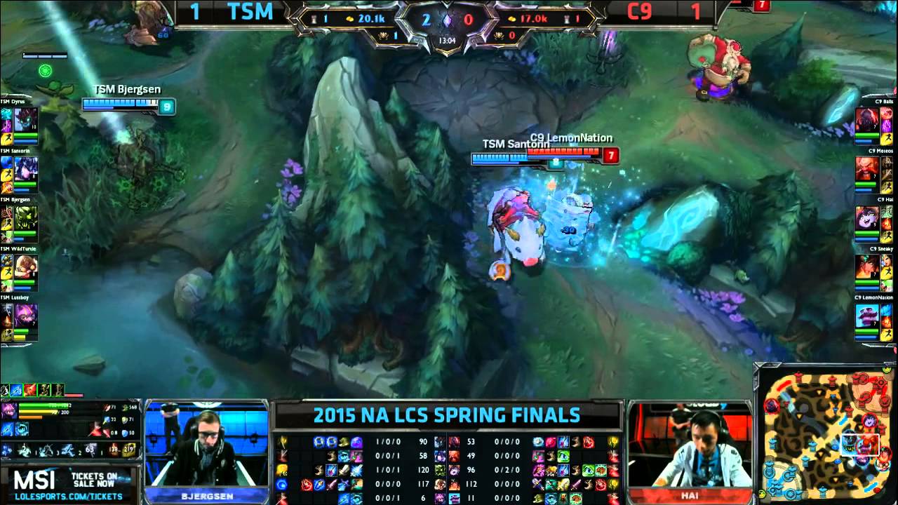 TSM vs Cloud 9 | Game 3 Grand Finals S5 NA LCS Spring 2015 playoffs | Team Solomid TSM vs C9 G3