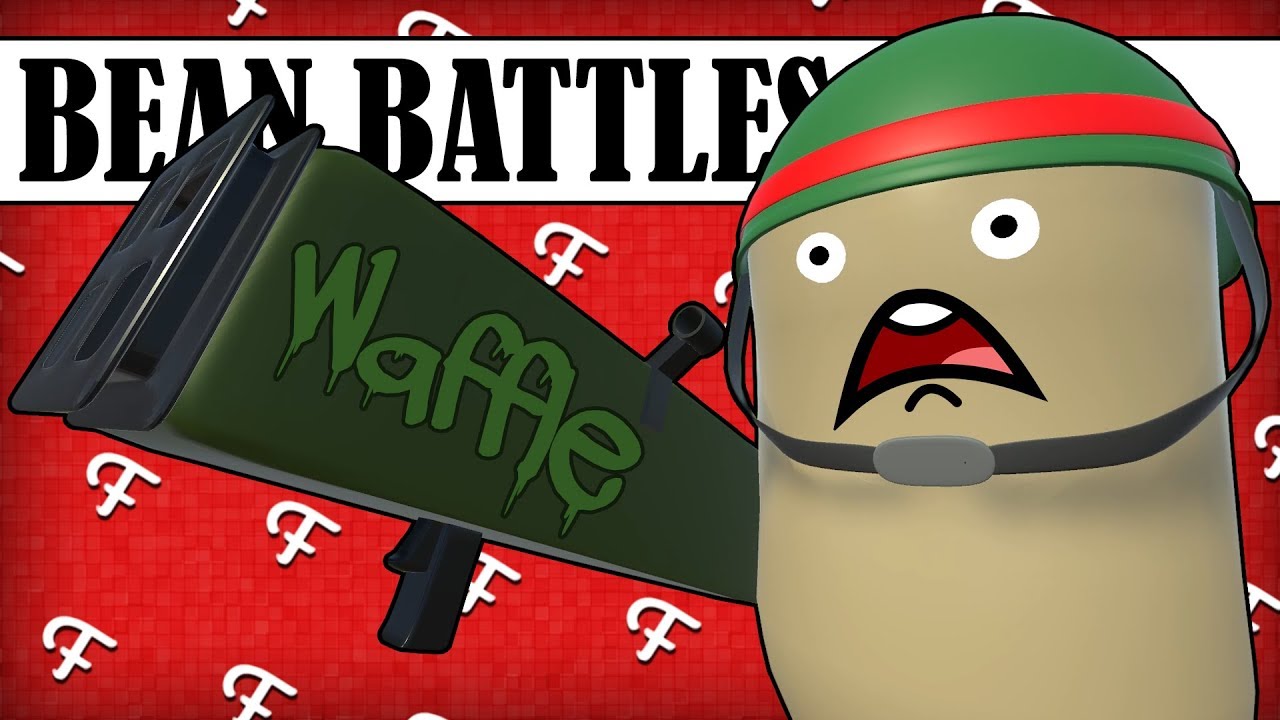 Bean Battles: Waffle Maker Weapon, Air Strike Gone Wrong, Teddy VS All (Battle Royale Comedy Gaming)