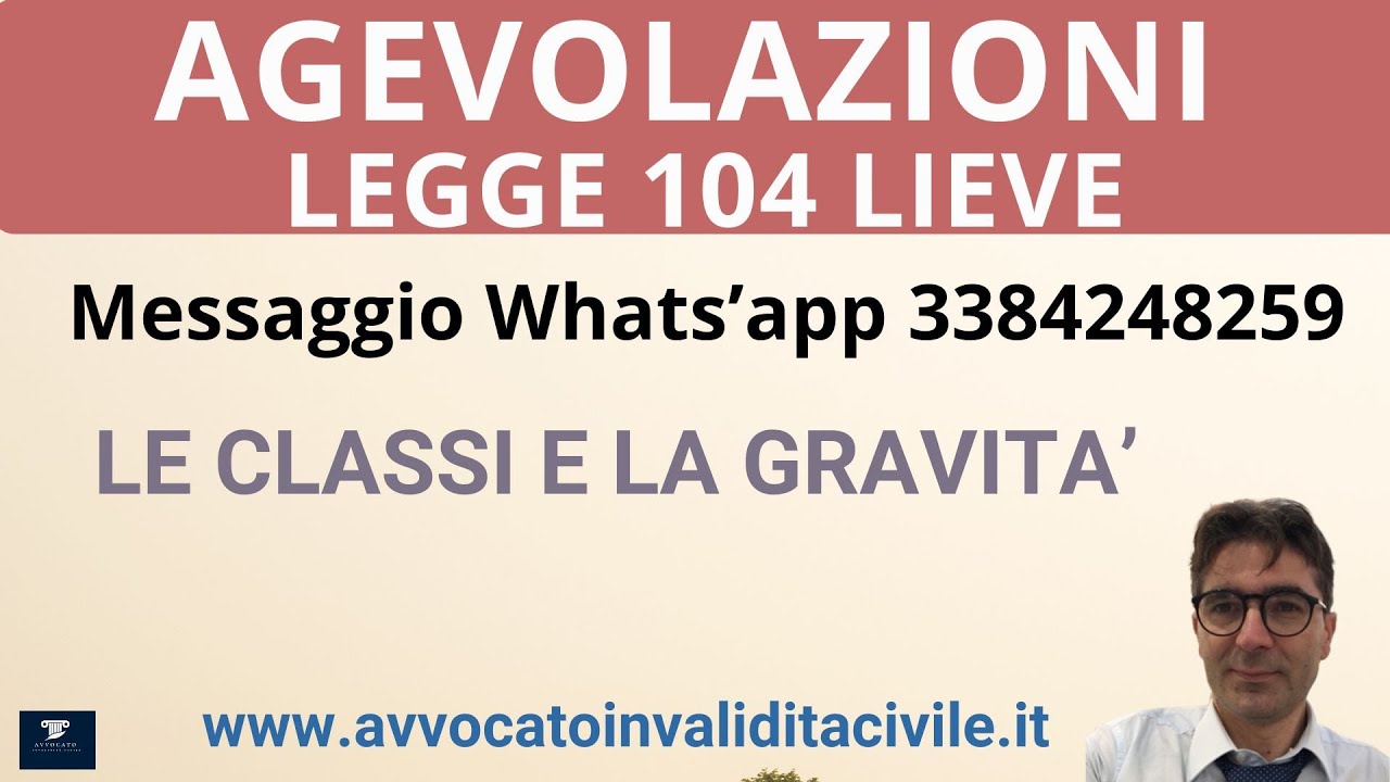 AGEVOLAZIONI LEGGE 104 COMMA 1 #handicap #disabilità #invalidità #avvocatoinvaliditacivile