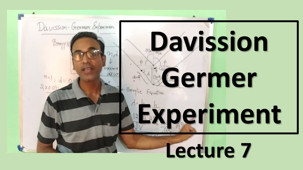 Davission Germer Experiment, Lecture 7, For Engineering Physics and B. Sc. Physics Students.