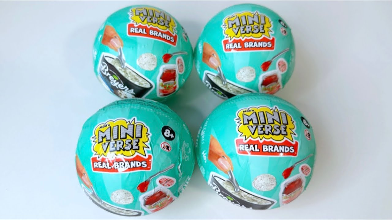 ASMR UNBOXING 4 NEW MINIVERSE REAL BRANDS! NO TALKING SATISFYING SOUNDS RELAXING SURPRISE TOYS