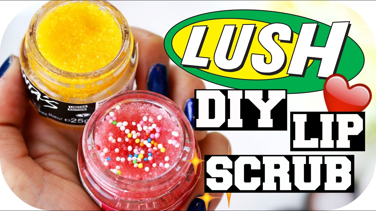 DIY LUSH LIP SCRUB selbermachen - Peeling für trockene und raue Lippen | Sanny Kaur
