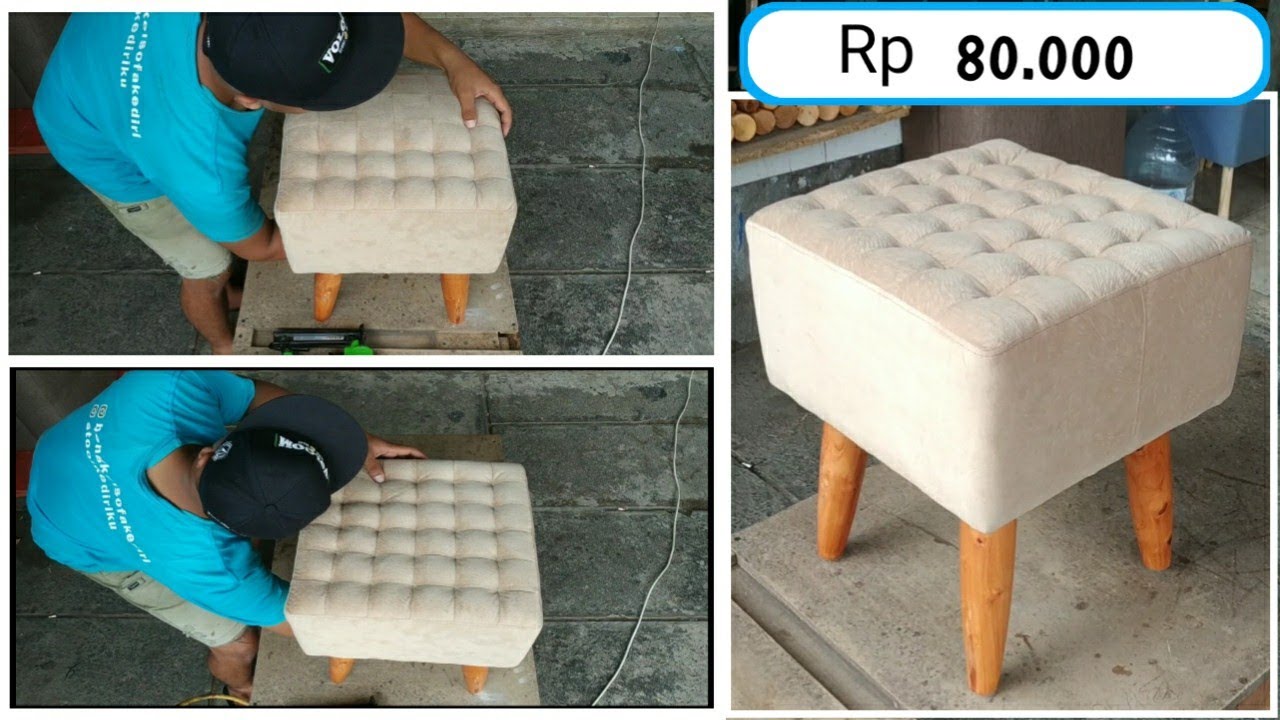 Cara membuat Stool Kotak Sofa Minimalis Rp80.000 DIY
