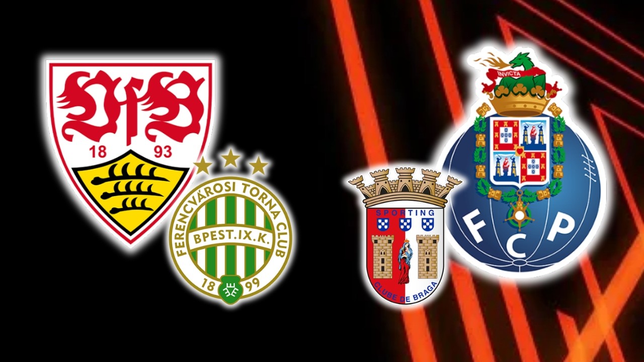ESTUGARDA X PORTO (1-2) + FERENCVAROS X BRAGA (2-0) Liga Europa com RELATO