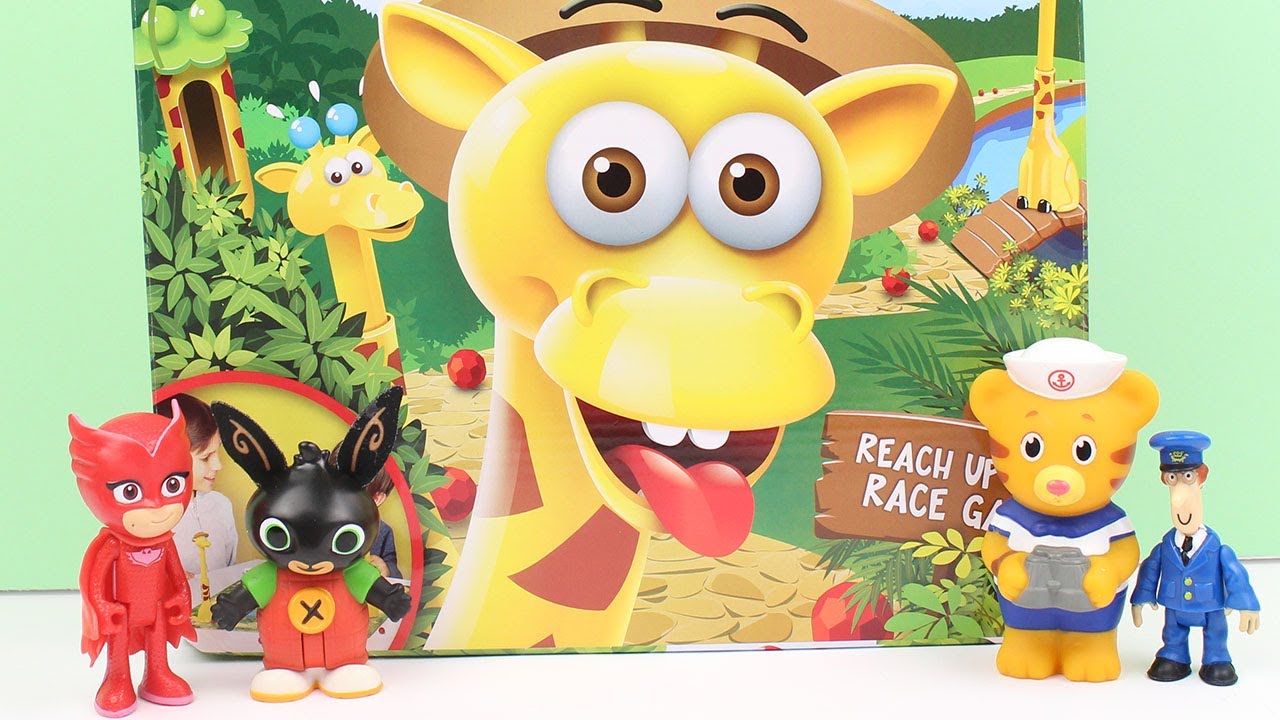 Le GIRAFFE mangia FRUTTA 🍎 Gufetta e Bing sfidano il Postino Pat e Daniel Tiger [Challenge]