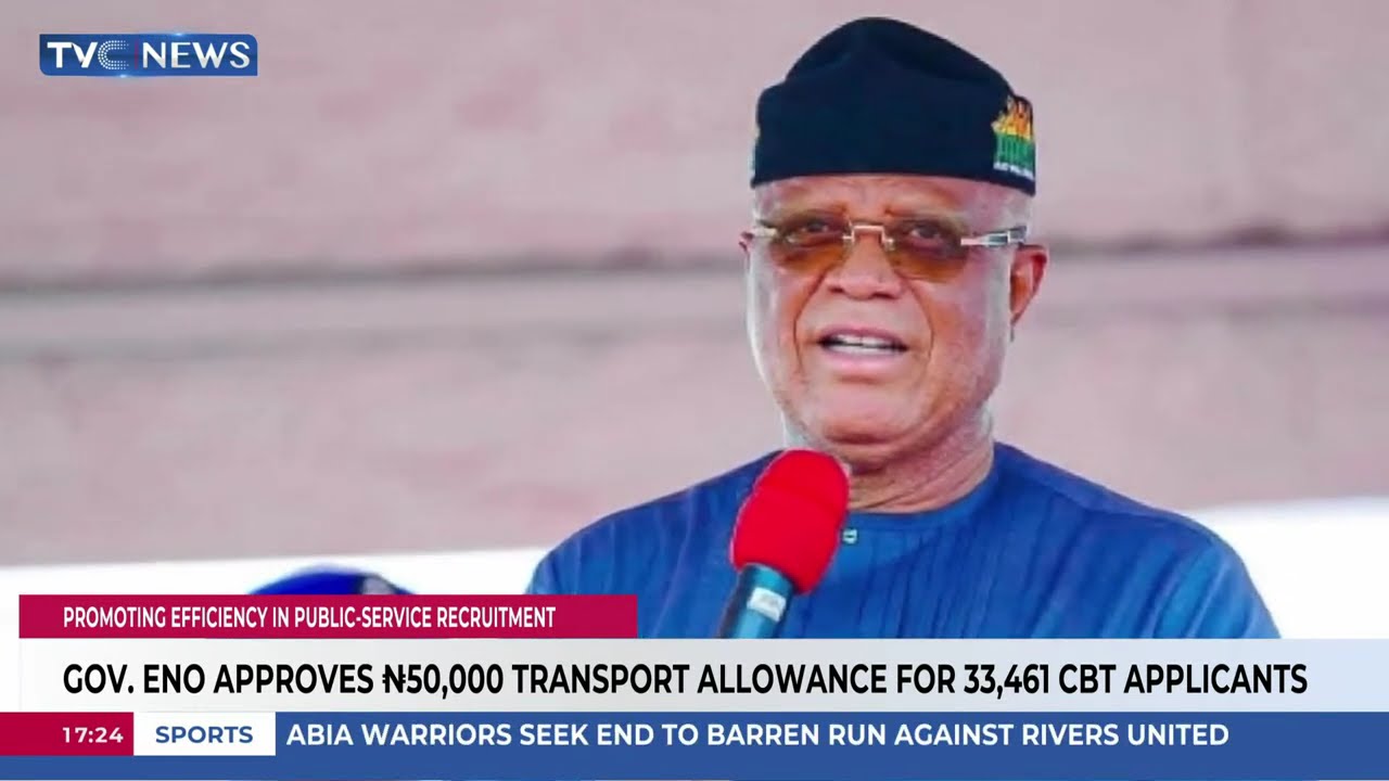 Gov. Eno Approves ₦50,000 Allowance For 33,461 CBT Applicants