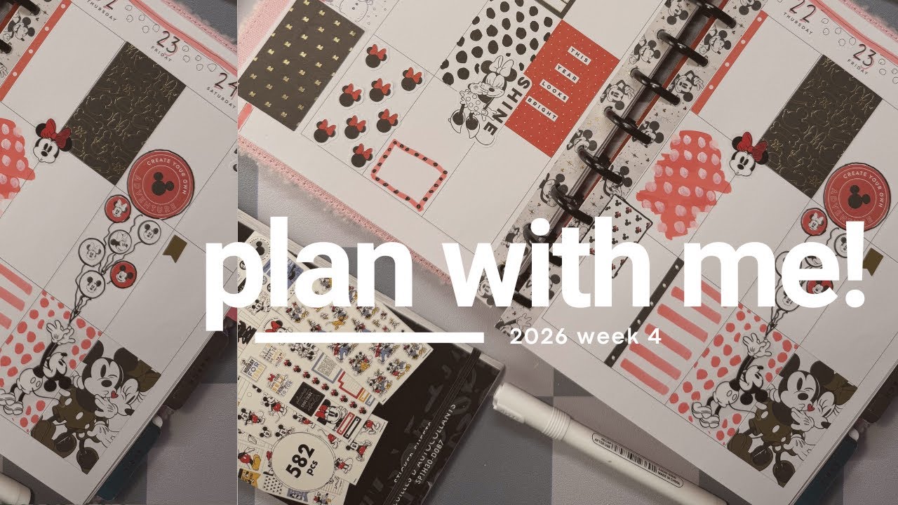 Before the Pen Planner Spread 📔 Polka Dot Day | Happy Planner | Week 4 January 2026