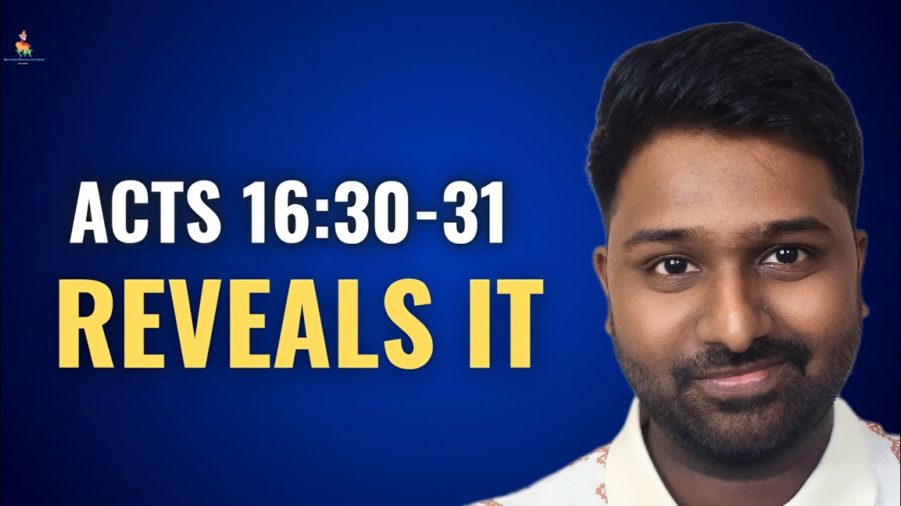 How to be saved? Acts 16 30-31 reveals the answer | Apos. Solana Ephrem Victor