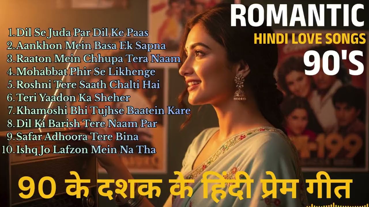 Old 90s Hindi Love Melodies 🌹 Evergreen Bollywood Romance Mix
