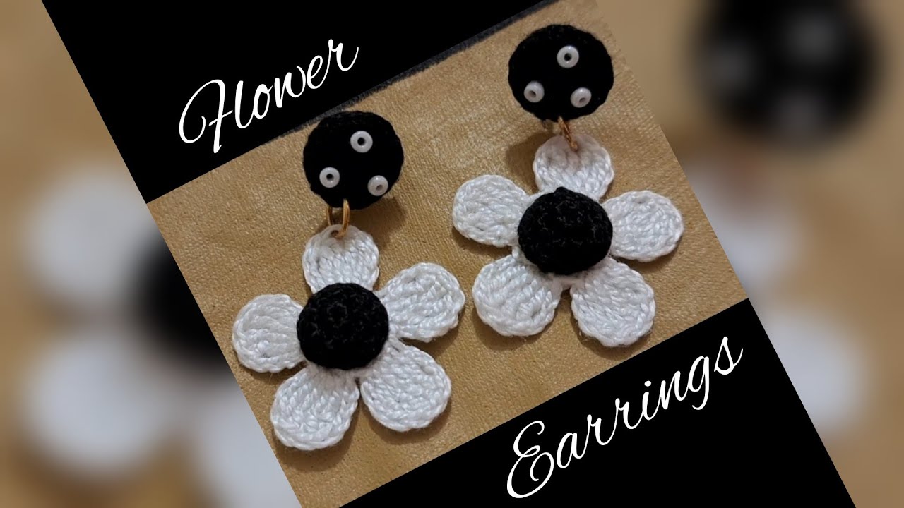 CUTE FLOWER EARRINGS | VERY EASY TO MAKE | STYLISH EARRINGS | CROCHET