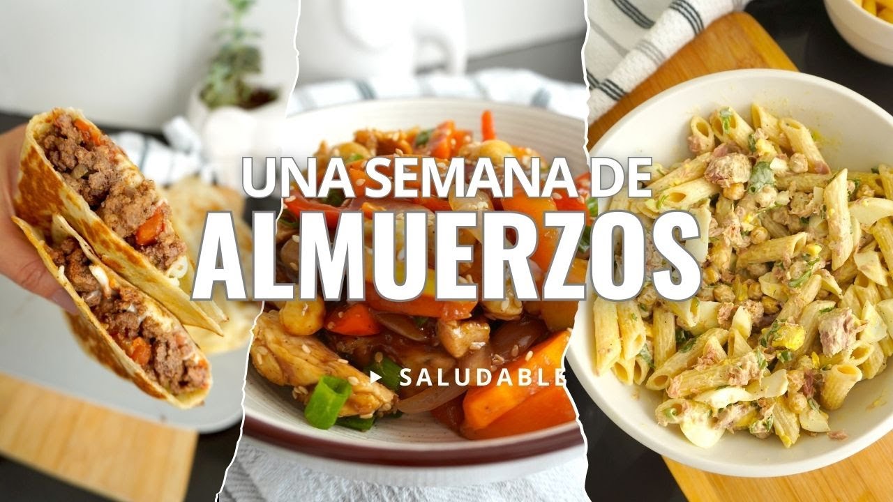 Una Semana de Almuerzos Saludables | Alto en Prote&iacute;na y F&aacute;ciles
