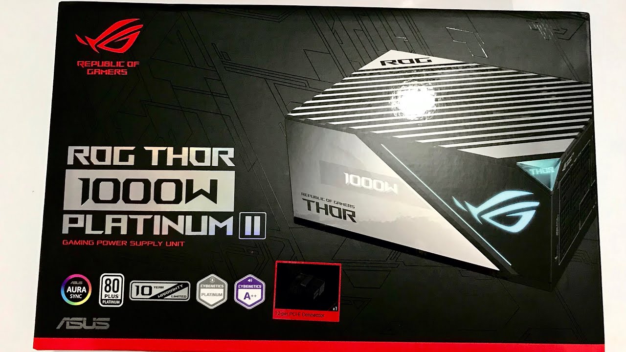 Asus ROG THOR 1000W Platinum II | PSU Unboxing Video | SULTAN