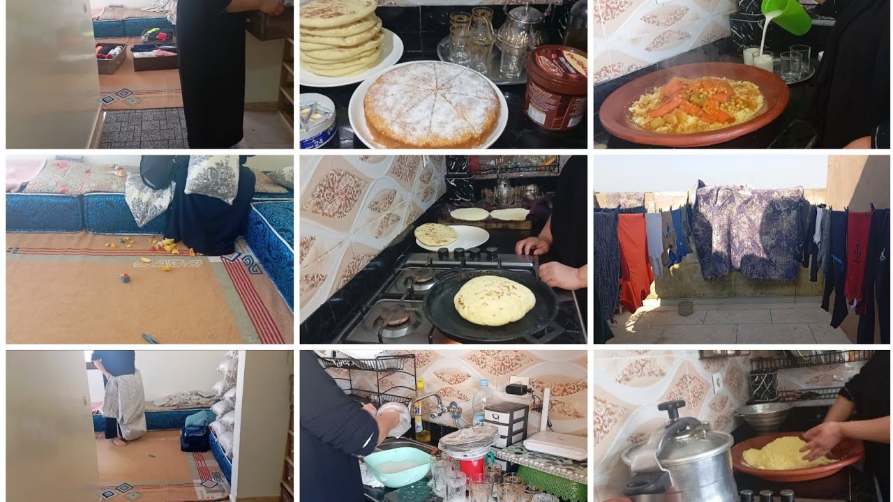 روتيني اليومي من الصباح حتى العشية✅حداݣة وشهيوات تنظيم وترتيب👌