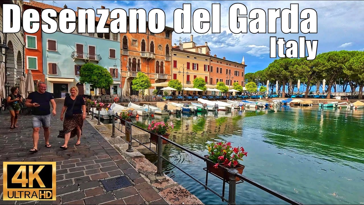 Desenzano del Garda Walking Tour 🇮🇹 | Lake Garda Italy in 4K