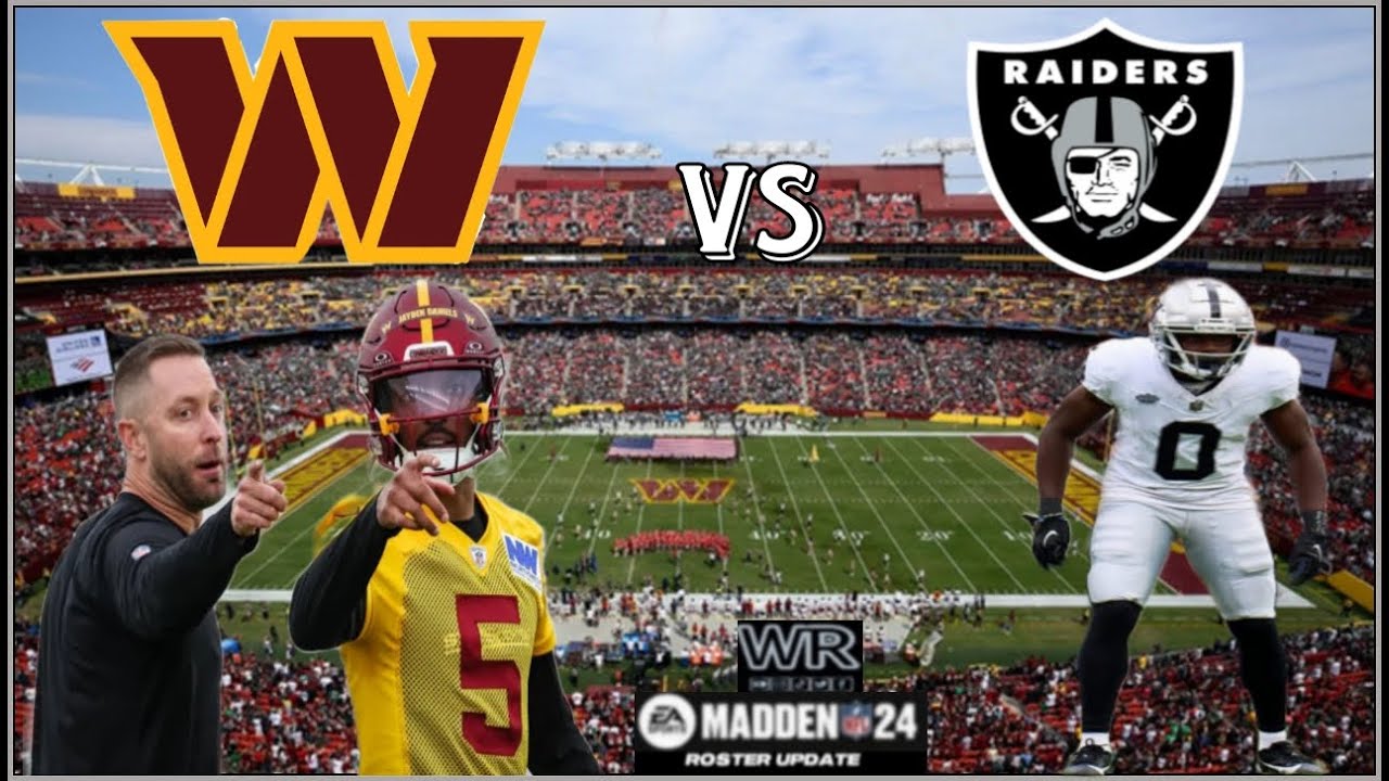 Las Vegas Raiders Vs Washington Commanders | Madden 24 | Madden 24 Roster Update 5/27/24