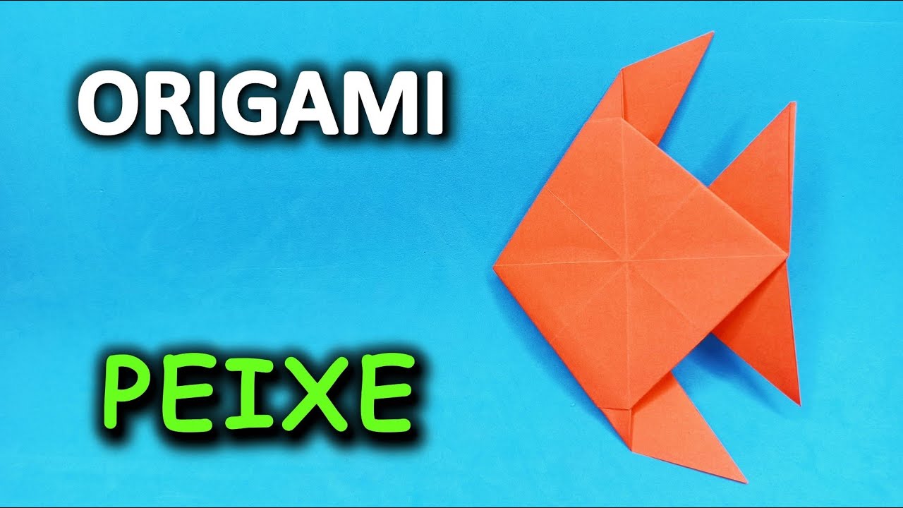 ORIGAMI - COMO FAZER PEIXINHO - DIY Tutorial Dobradura Simples, Descomplicado e Inspirando Ideias