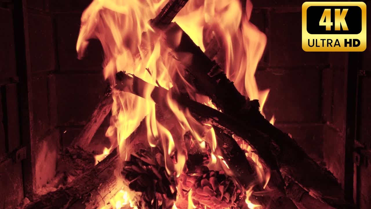 Relaxing Guitar Music | Calm Fireplace Ambience in (NO ADS) #relaxingmusic
