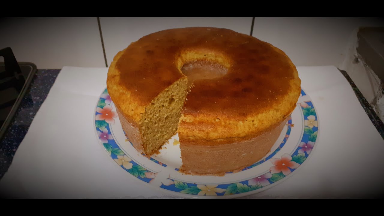 Bolo de fubá com banana