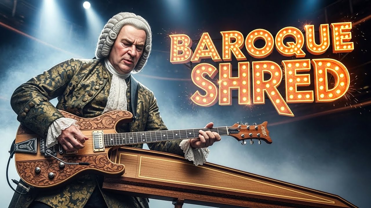 When Bach Meets Rock: Baroque Shred Guitar Fusion (AI Music)