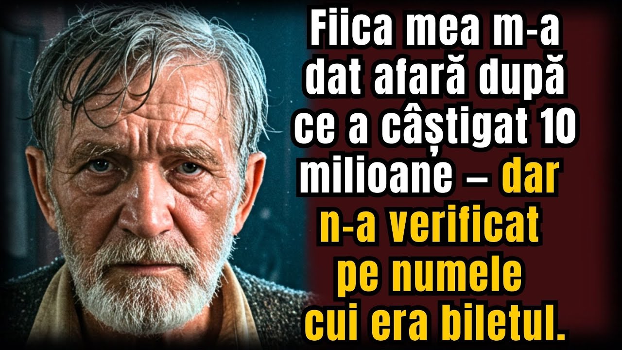 Fiica mea m-a dat afară după ce a câștigat 10 milioane — dar n-a verificat pe numele cui era biletul