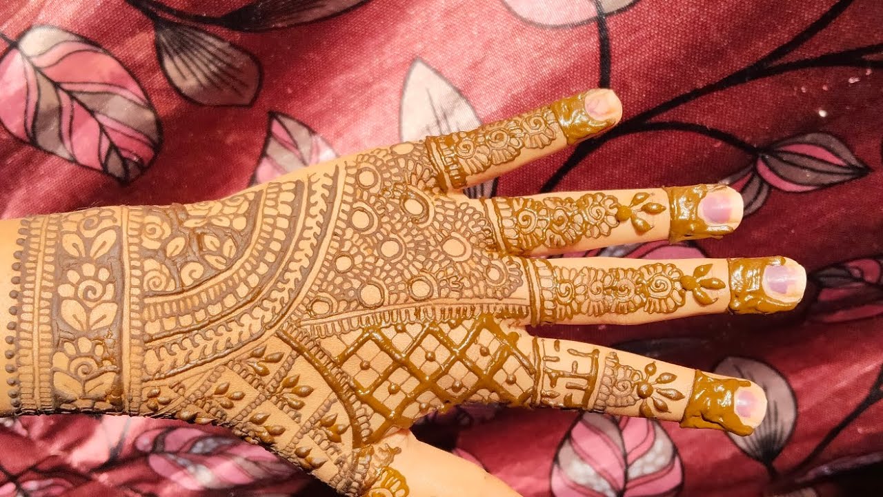 🌷🌿Letest mehndi design full hand 🌷🌿#mehndi #henna #viral #ytshortsfeed #trending #explore #fyp  