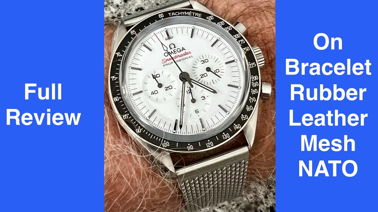 Обзор часов Omega White Dial Speedmaster Professional Moonwatch на браслете, сетке и НАТО
