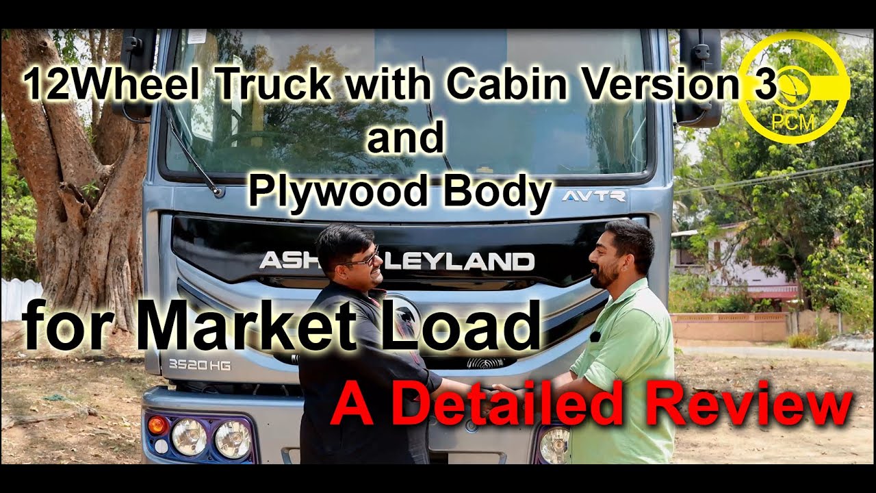 AshokLeyland BS6   12 Wheel Plywood Body for Market Loads